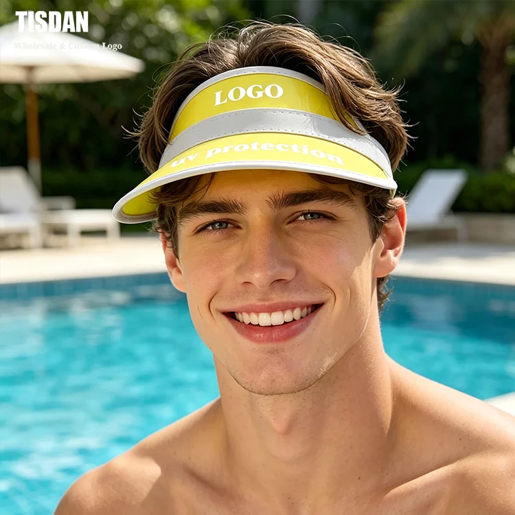 Yellow Color Block Custom Visor