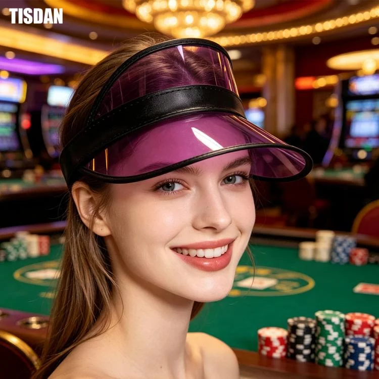 No‑Light Version Purple Head‑Mounted UV Protection Sports Visor