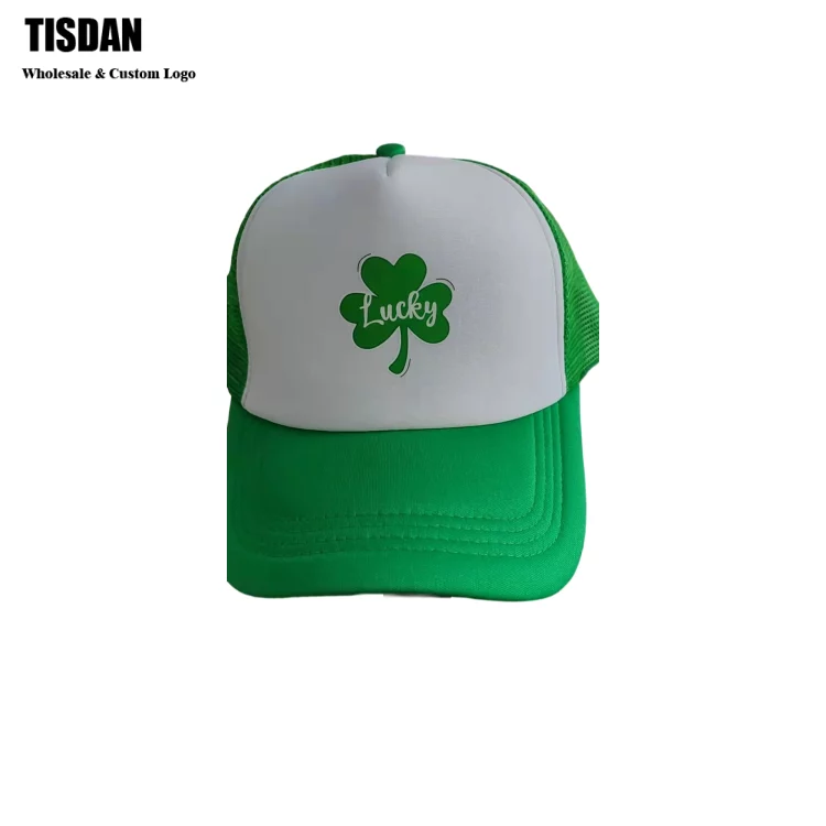 Custom Tone Baseball Cap with Logo Embroidery Green & White – Small MOQ Unisex Adjustable Sports Dad Hat