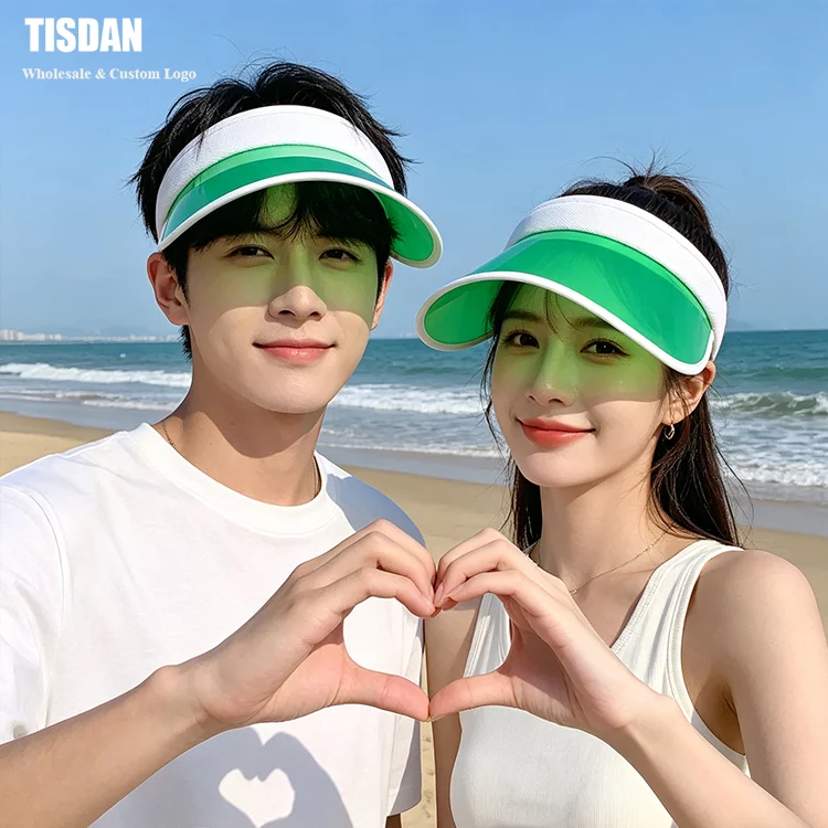 Custom Iridescent Visor Hat Green Sports Sun Visor ()