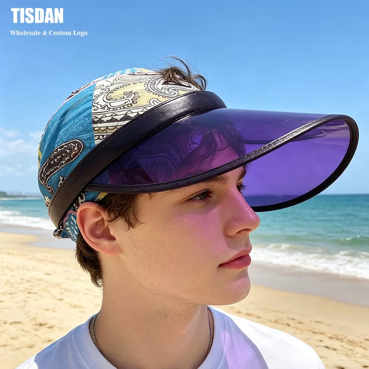 Custom Iridescent Visor Hat Purple Sports Sun Visor