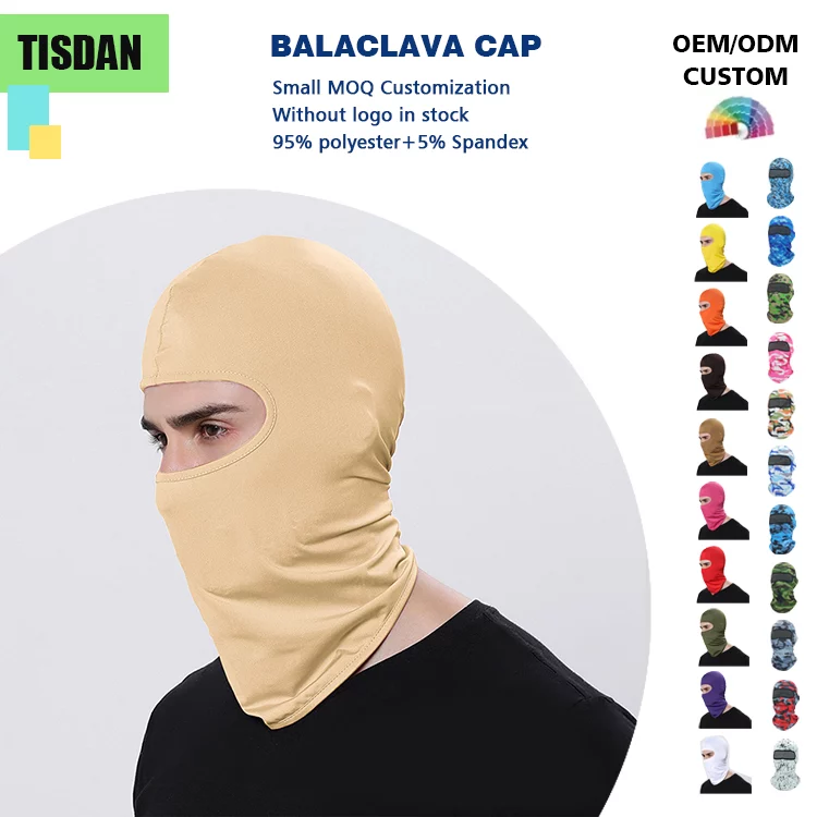 Custom Logo Balaclava All Season Lycra Cycling Face Mask for Men Women Nude – UV & Wind Protection for Outdoor Sports
