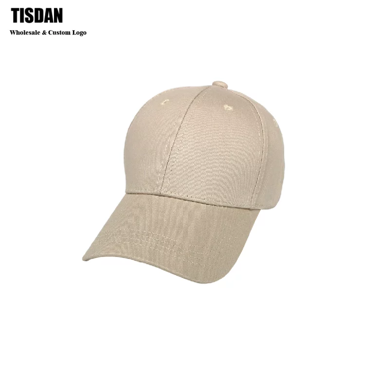 Customizable Embroidery Baseball Cap Beige – Small MOQ Unisex Adjustable Sports Dad Hat