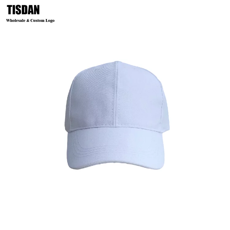 Customizable Embroidery Baseball Cap White – Small MOQ Unisex Adjustable Sports Dad Hat
